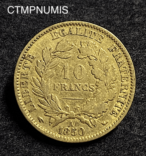 ,MONNAIE,10,FRANCS,OR,CERES,1850,