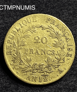 ,20,FRANCS,OR,NAPOLEON,EMPEREUR,AN,12