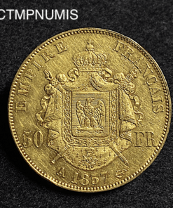 ,MONNAIE,50,FRANCS,OR,NAPOLEON,1857,