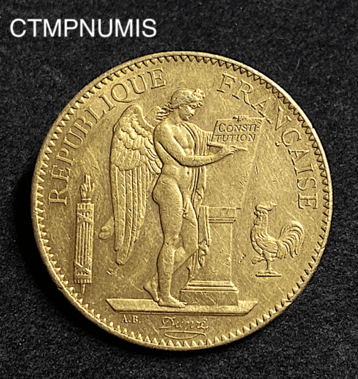 ,MONNAIE,100,FRANCS,OR,GENIE,1913,