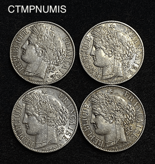 ,MONNAIE,1,FRANC,ARGENT,CERES,1881,1888,1894,1895,