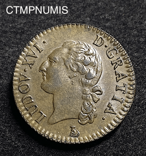MONNAIE,1/2,SOL,LOUIS,XVI,1788,T,NANTES,