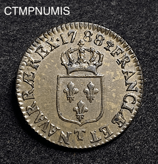 MONNAIE,1/2,SOL,LOUIS,XVI,1788,T,NANTES,