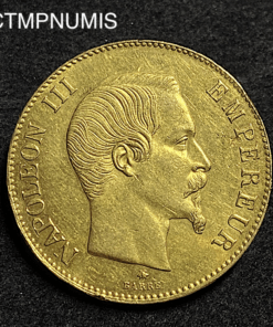 ,MONNAIE,100,FRANCS,OR,NAPOLEON,III,1858,BB,STRASBOURG,