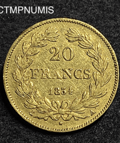 ,MONNAIE,20,FRANCS,OR,LOUIS,PHILIPPE,I°,1834,
