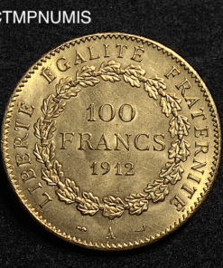 ,MONNAIE,100,FRANCS,OR,GENIE,1912,