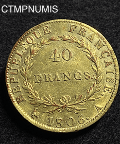 ,MONNAIE,40,FRANCS,OR,NAPOLEON,1806,
