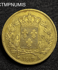 ,MONNAIE, 40,FRANCS,OR,LOUIS,XVIII,1817,