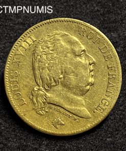 ,MONNAIE, 40,FRANCS,OR,LOUIS,XVIII,1817,