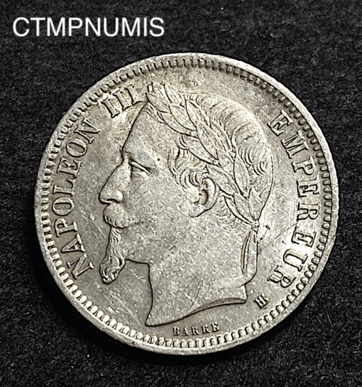 ,MONNAIE,1,FRANC,ARGENT,NAPOLEON,1868,STRASBOURG,