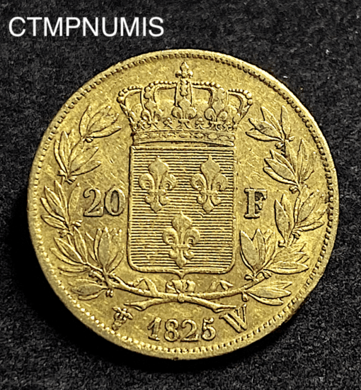,MONNAIE,20,FRANCS,OR,CHARLES,X,1825,LILLE,