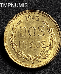 ,MONNAIE,MEXIQUE,2,PESOS,OR,1945,