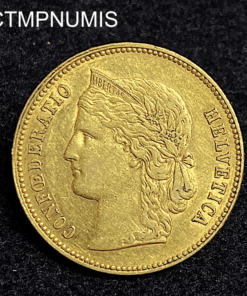 ,MONNAIE,SUISSE,20,FRANCS,OR,1895,BERNE,