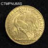 ,MONNAIE,20,FRANCS,OR,COQ,1900,