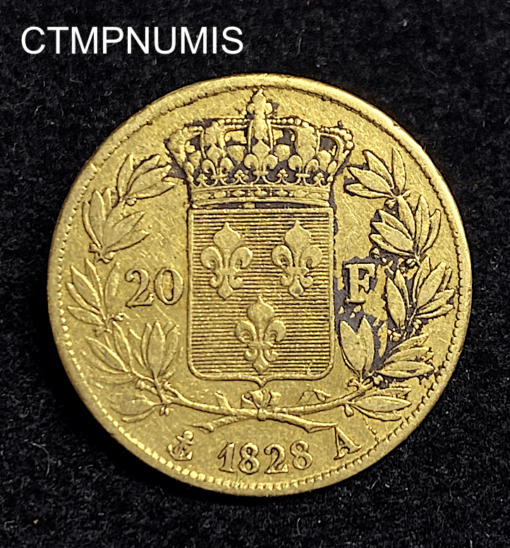 ,MONNAIE,20,FRANCS,OR,CHARLES,X,1828,