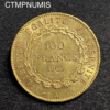 ,MONNAIE,100,FRANCS,OR,GENIE,1909,