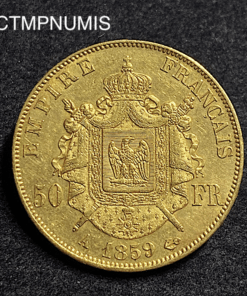 ,MONNAIE,50,FRANCS,OR,NAPOLEON,1859,