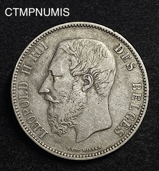 ,MONNAIE,BELGIQUE,5,FRANCS,ARGENT,1866,F.,
