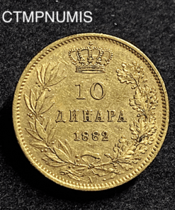 ,MONNAIE,SERBIE,10,DINARA,1882,