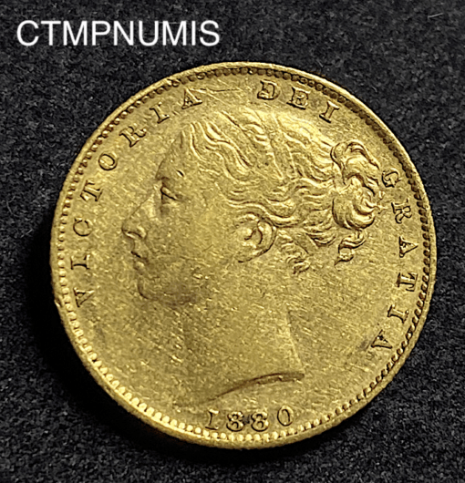 ,MONNAIE,AUSTRALIE,SOUVERAIN,VICTORIA,OR,1880,SYDNEY,