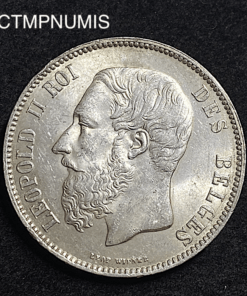 ,MONNAIE,BELGIQUE,5,FRANCS,ARGENT,1870,SUP,