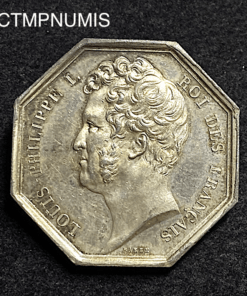 ,JETON,ARGENT,LOUIS,PHILIPPE,COMMERCE,1834,BORDEAUX,