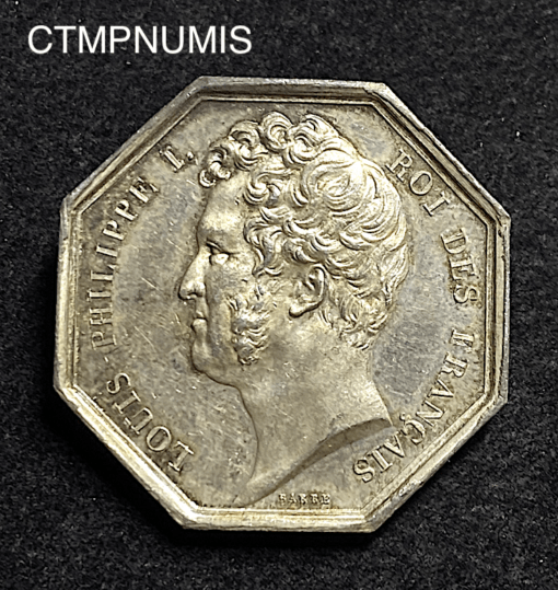 ,JETON,ARGENT,LOUIS,PHILIPPE,COMMERCE,1834,BORDEAUX,