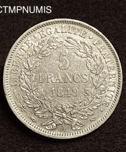 ,MONNAIE,5,FRANCS,CERES,ARGENT,1849,MAIN,ET,MAIN,