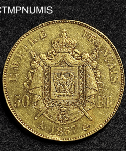 ,MONNAIE,50,FRANCS,OR,NAPOLEON,1857,