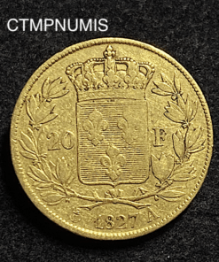 ,MONNAIE,20,FRANCS,OR,CHARLES,X,1827,