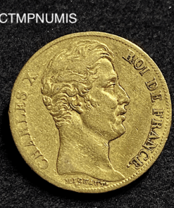 ,MONNAIE,20,FRANCS,OR,CHARLES,X,1827,