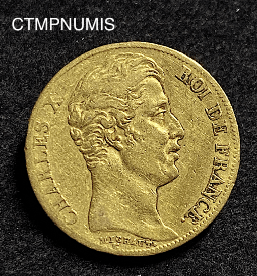 ,MONNAIE,20,FRANCS,OR,CHARLES,X,1827,
