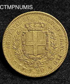 ,MONNAIE,ITALIE,20,LIRE,OR,1861,TURIN,