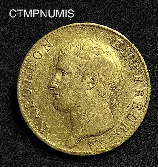 ,MONNAIE,40,FRANCS,OR,NAPOLEON,I°,AN,14,