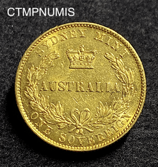 ,MONNAIE,AUSTRALIE,1,SOUVERAIN,OR,VICTORIA,1866,