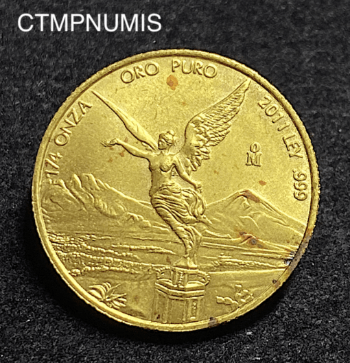 ,MONNAIE,1/4,ONCE,OR,PUR,2011,2009,MEXIQUE,