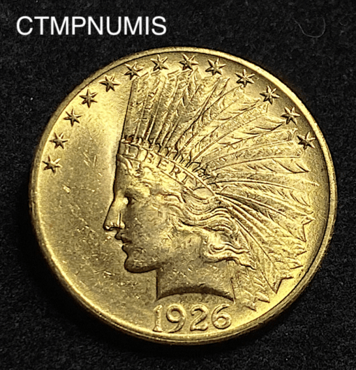 ,MONNAIE,ETATS,UNIS,10,DOLLAR,OR,INDIEN,1926,
