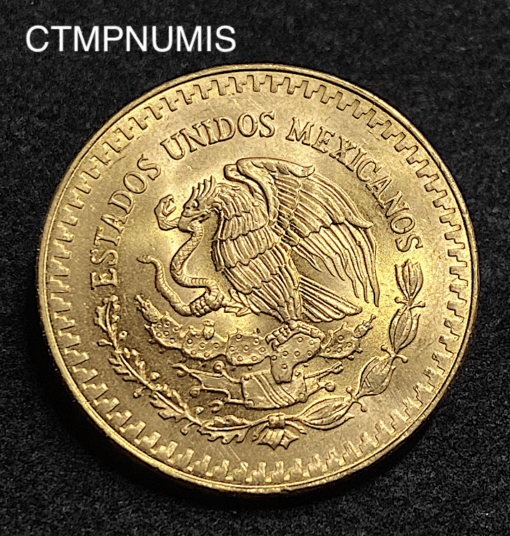,MONNAIE,MEXIQUE,1/2,ONCE,OR,PUR,1981,