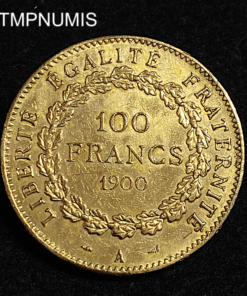 ,MONNAIE,100,FRANCS,OR,GENIE,1900,