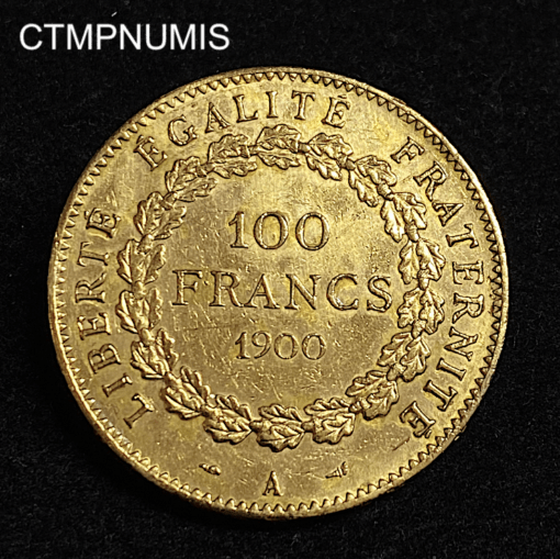 ,MONNAIE,100,FRANCS,OR,GENIE,1900,
