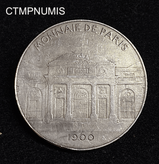 ,MEDAILLE,ARGENT,MONNAIE,PARIS,EXPO,1900,