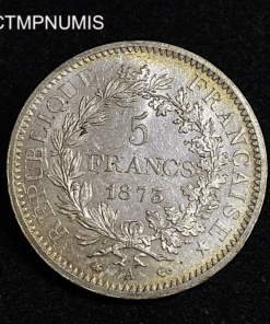 ,MONNAIE,5,FRANCS,ARGENT,HERCULE,1873,
