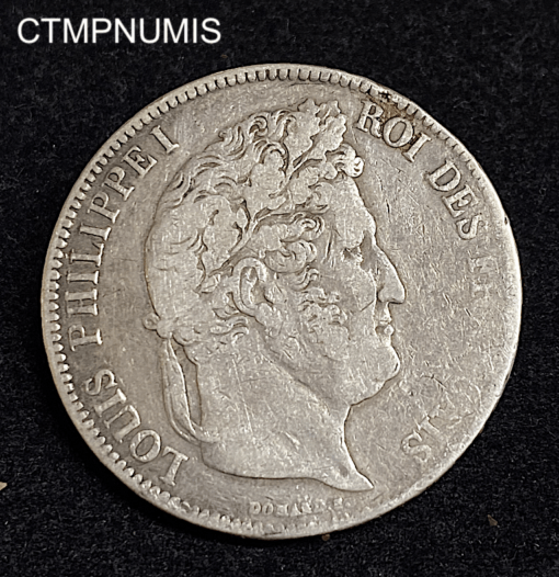 ,MONNAIE,5,FRANCS,ARGENT,LOUIS,PHILIPPE,1839,D,LYON,