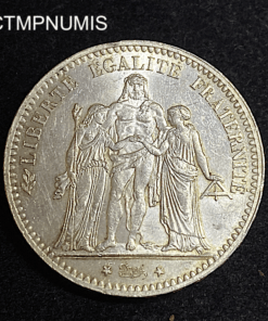 ,MONNAIE,5,FRANCS,ARGENT,HERCULE,1877,