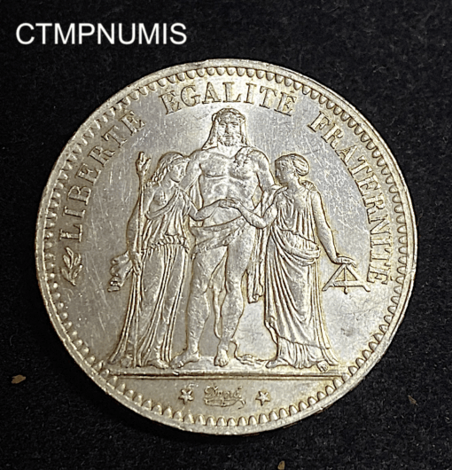 ,MONNAIE,5,FRANCS,ARGENT,HERCULE,1877,