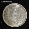 ,MONNAIE,5,FRANCS,ARGENT,HERCULE,1876,