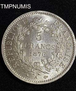 ,MONNAIE,5,FRANCS,ARGENT,HERCULE,1876,