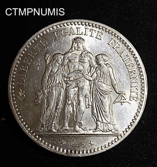 ,MONNAIE,5,FRANCS,ARGENT,HERCULE,1876,