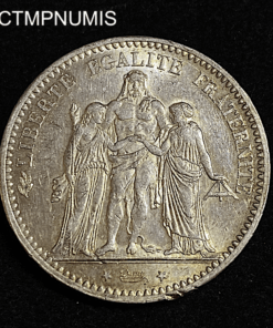 ,MONNAIE,5,FRANCS,ARGENT,HERCULE,1874,