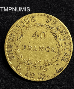 ,MONNAIE,40,FRANCS,OR,NAPOLEON,AN,13,